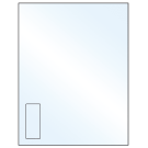 1.125" x 2.6875"  Sheet Label