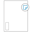 1.125" x 2.6875"  Sheet Label