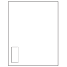 1.125" x 2.6875"  Sheet Label