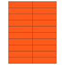 4.25" x 1.1"  Sheet Label