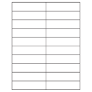 4.25" x 1.1"  Sheet Label