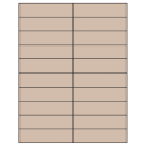 4.25" x 1.1"  Sheet Label