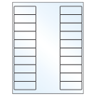 2.625" x 1"  Sheet Label