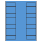 2.625" x 1"  Sheet Label