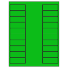 2.625" x 1"  Sheet Label