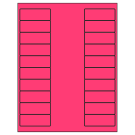 2.625" x 1"  Sheet Label