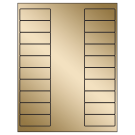 2.625" x 1"  Sheet Label