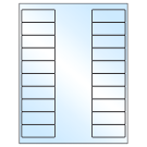 2.625" x 1"  Sheet Label