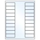 2.625" x 1"  Sheet Label