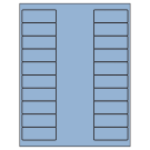 2.625" x 1"  Sheet Label