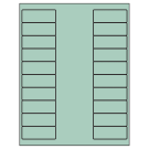 2.625" x 1"  Sheet Label