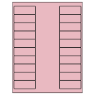 2.625" x 1"  Sheet Label