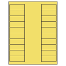 2.625" x 1"  Sheet Label