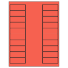 2.625" x 1"  Sheet Label