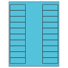 2.625" x 1"  Sheet Label