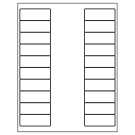 2.625" x 1"  Sheet Label