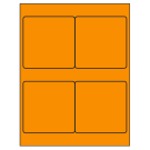 4" x 4"  Sheet Label