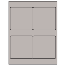 4" x 4"  Sheet Label