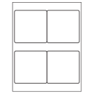 4" x 4"  Sheet Label
