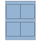 4" x 4"  Sheet Label