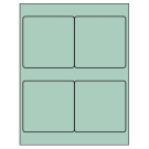4" x 4"  Sheet Label