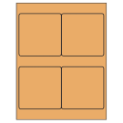 4" x 4"  Sheet Label