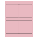 4" x 4"  Sheet Label