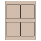 4" x 4"  Sheet Label