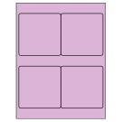 4" x 4"  Sheet Label