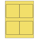 4" x 4"  Sheet Label