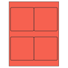 4" x 4"  Sheet Label