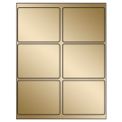 4" x 3.25"  Sheet Label