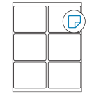 4" x 3.25"  Sheet Label