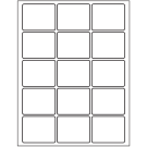 2.5" x 2"  Sheet Label