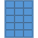 2.5" x 2"  Sheet Label