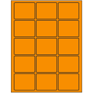 2.5" x 2"  Sheet Label