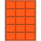 2.5" x 2"  Sheet Label