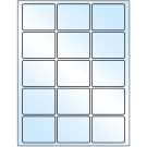 2.5" x 2"  Sheet Label