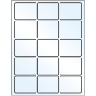 2.5" x 2"  Sheet Label