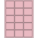 2.5" x 2"  Sheet Label