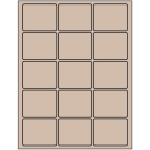 2.5" x 2"  Sheet Label