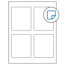 3.5" x 4.15625"  Sheet Label