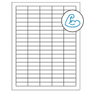 1.5" x 0.5"  Sheet Label