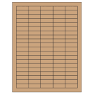 1.5" x 0.5"  Sheet Label