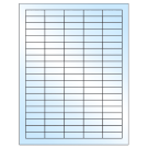 1.5" x 0.5"  Sheet Label