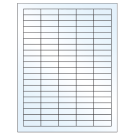 1.5" x 0.5"  Sheet Label