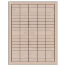 1.5" x 0.5"  Sheet Label