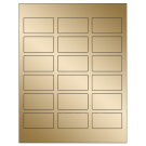 2.375" x 1.25"  Sheet Label