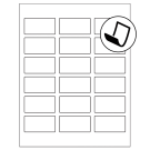 2.375" x 1.25"  Sheet Label