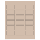 2.375" x 1.25"  Sheet Label